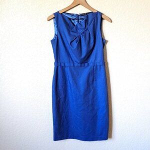 Elie Tahari Blue Sleeveless Sheath Dress 6